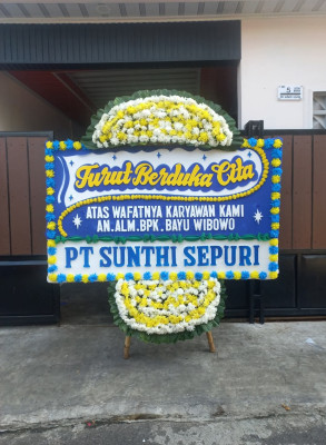 Papan Bunga Duka di Tobadak